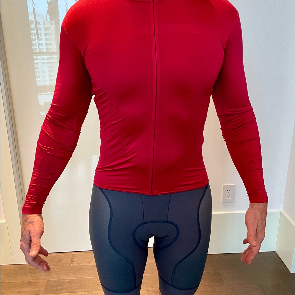 Castelli Red Long Sleeve Cycling Jersey